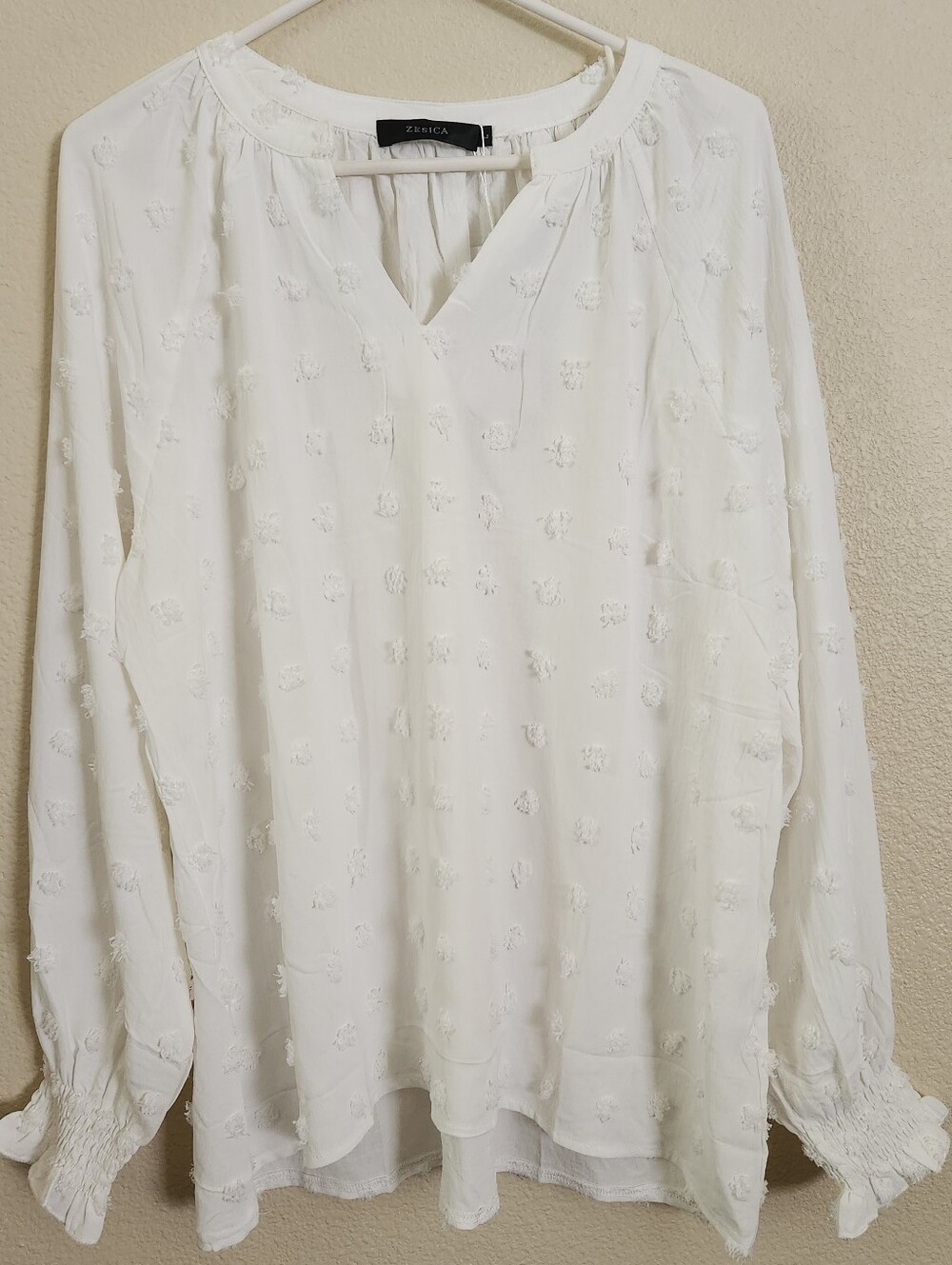 Zesica Swiss dot blouse